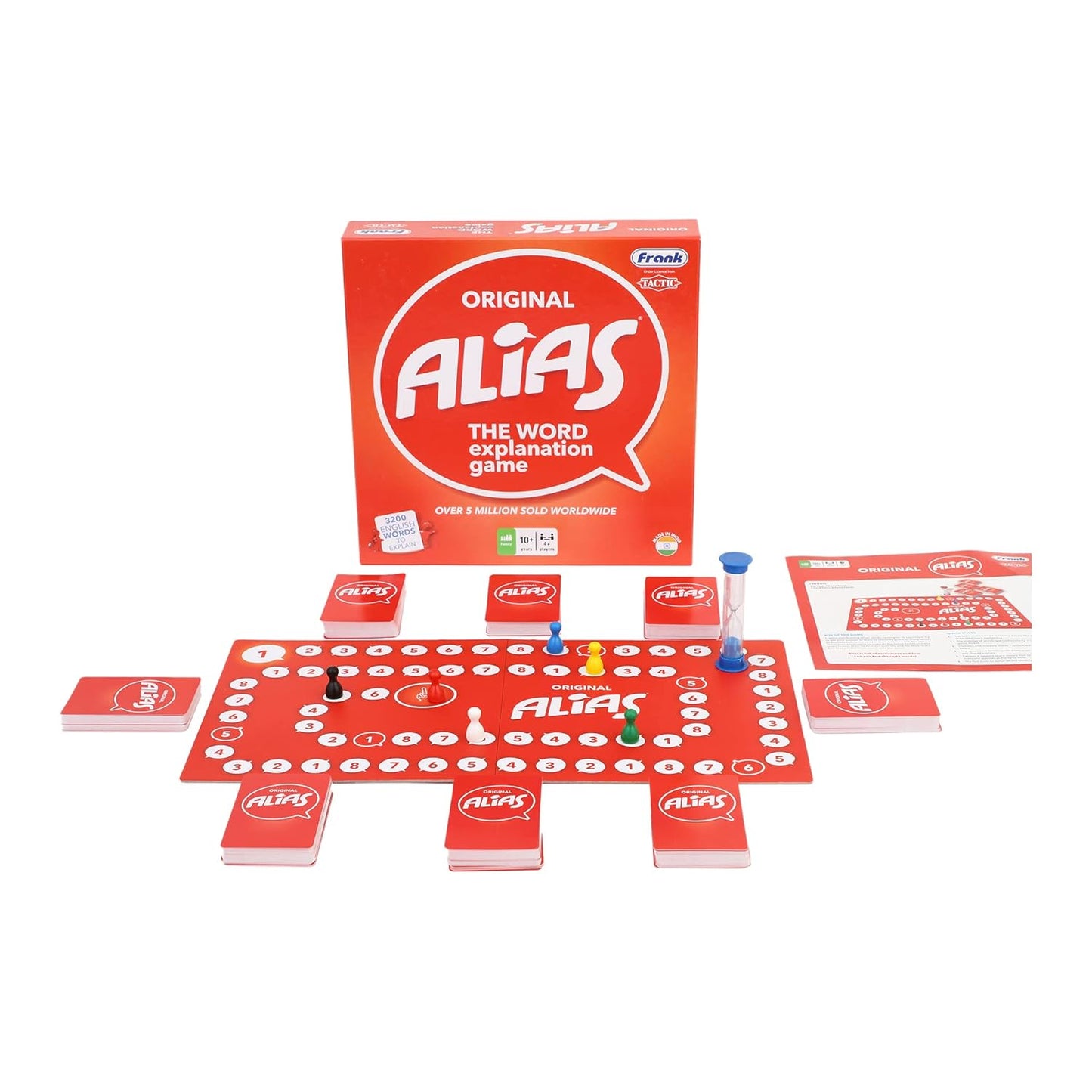 Frank Original Alias Board Games for Kids Above 10 Years | Brain Booster Educational Fun Toys | English Word Explaining Classic Board Games for Boosts Strategic Thinking Skills, Gifts for Girls & Boys