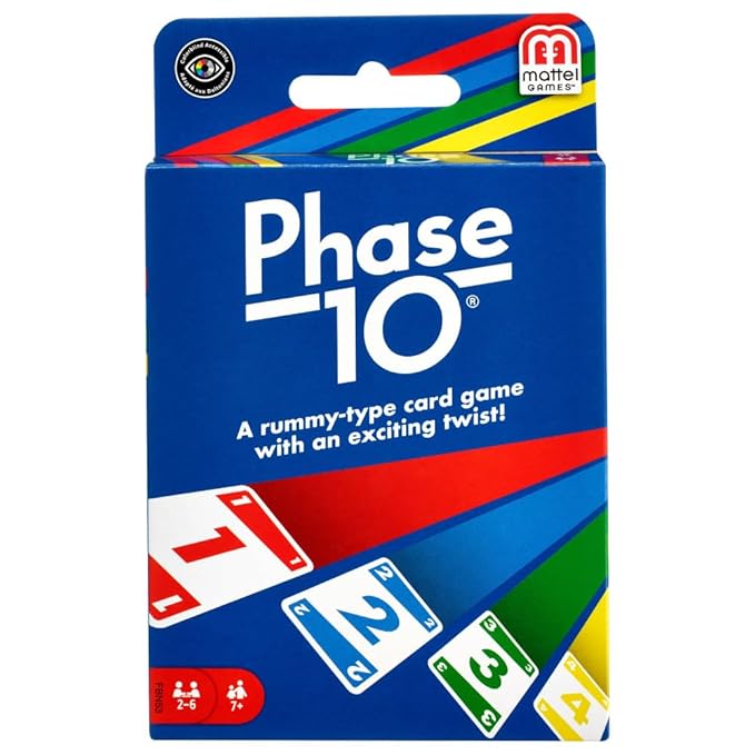 Mattel Phase 10 Card Game for Kid (Multicolour)