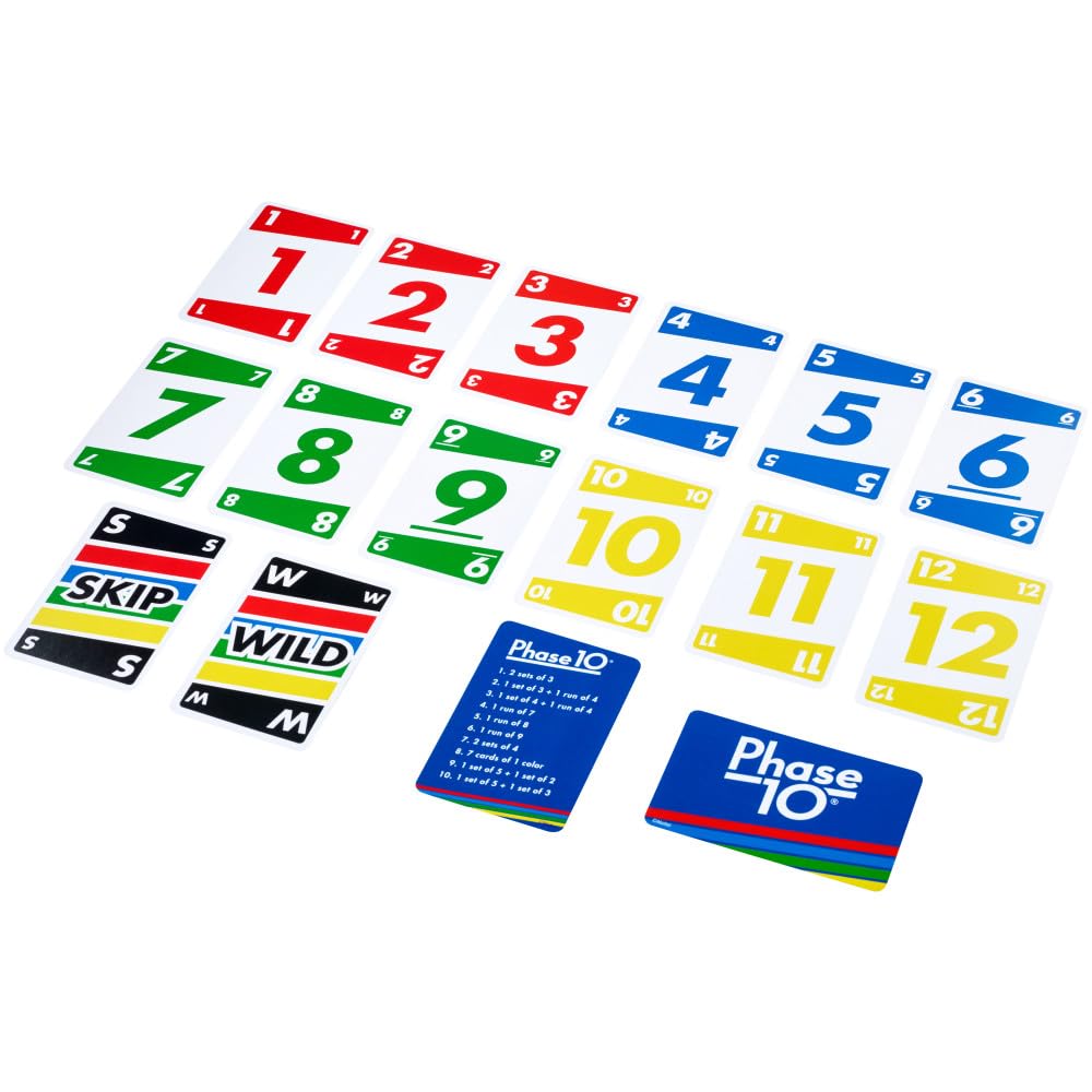 Mattel Phase 10 Card Game for Kid (Multicolour)