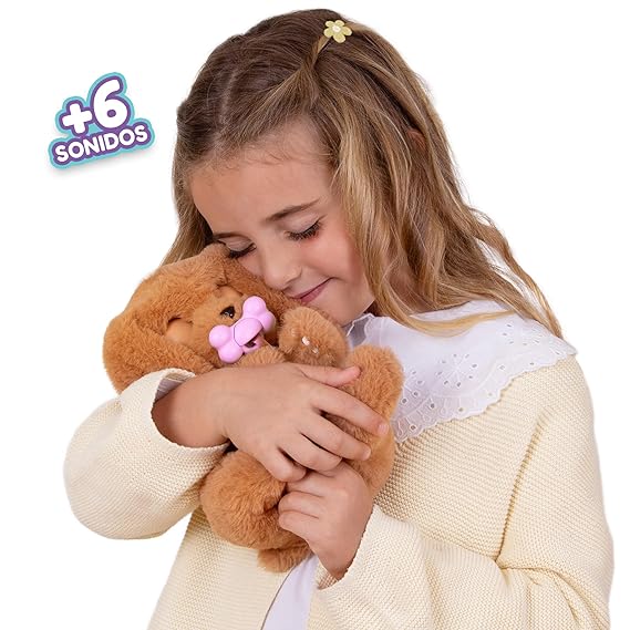Baby Paws Cocker Spaniel Puppy Toy with Swaddle Bag| Scan QR Code for More Interactive Roleplay