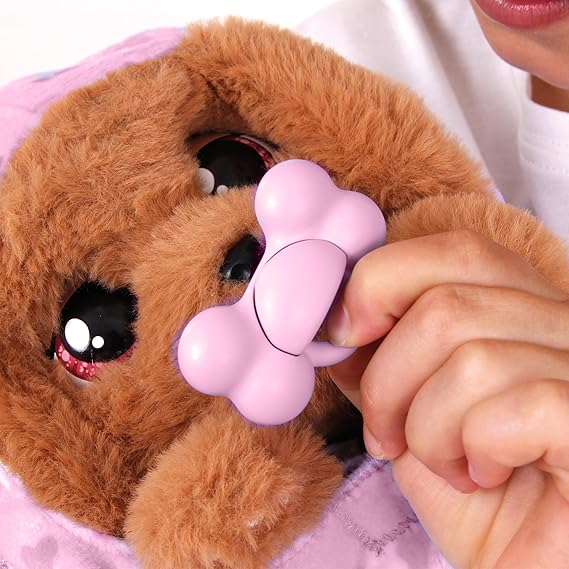 Baby Paws Cocker Spaniel Puppy Toy with Swaddle Bag| Scan QR Code for More Interactive Roleplay
