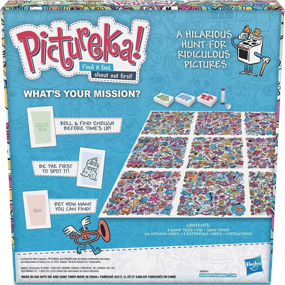 Hasbro Pictureka Find It Fast Shout Out First The Wacky Picture Hunt Game For Kids | 6 Years +