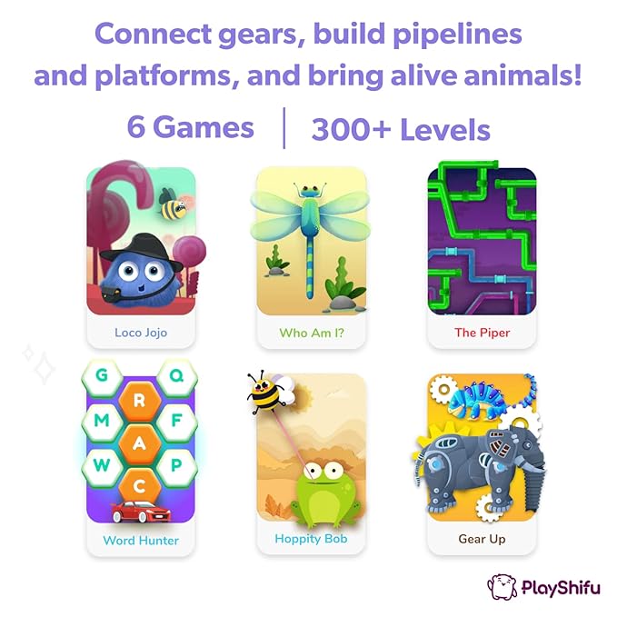 Shifu Plugo Link - Without Gamepad - AR Stem Toy | Fun Magnetic Building Blocks | Educational Engineering, Ages 5-10 Year Old Boys & Girls (App Based), Multicolor (Model Number: Shifu019WG)