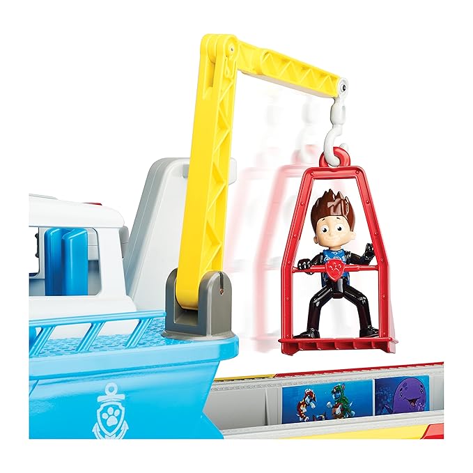Paw Patrol Nickelodeon Sea Patroller Transforming Vehicle with Lights and Sounds- Multicolor, Kids