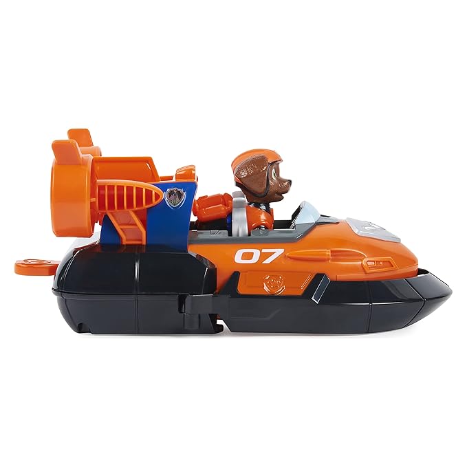 Paw Patrol, Zuma’s Deluxe Movie Transforming Toy Car with Collectible Action Figure, Kids Toys for Ages 3 and up, Multicolor, (6061910)