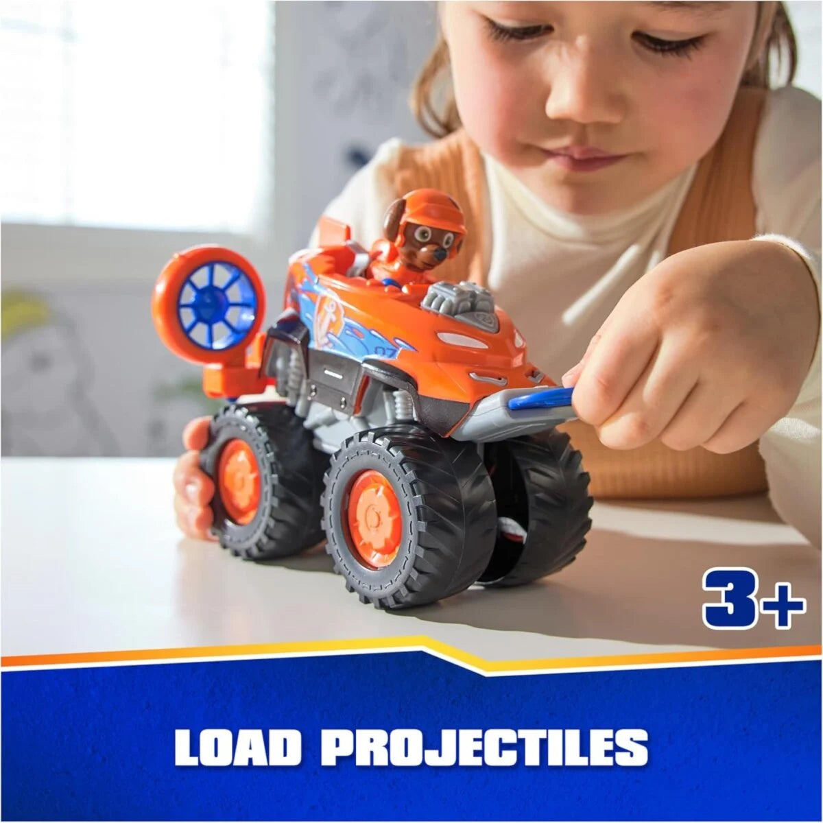 Winmagic Paw Patrol Rescue Wheels Zuma’s Hovercraft Amazing Toy Truck with Projectile Launcher, Collectible Action Figure for Kids 3+ Years