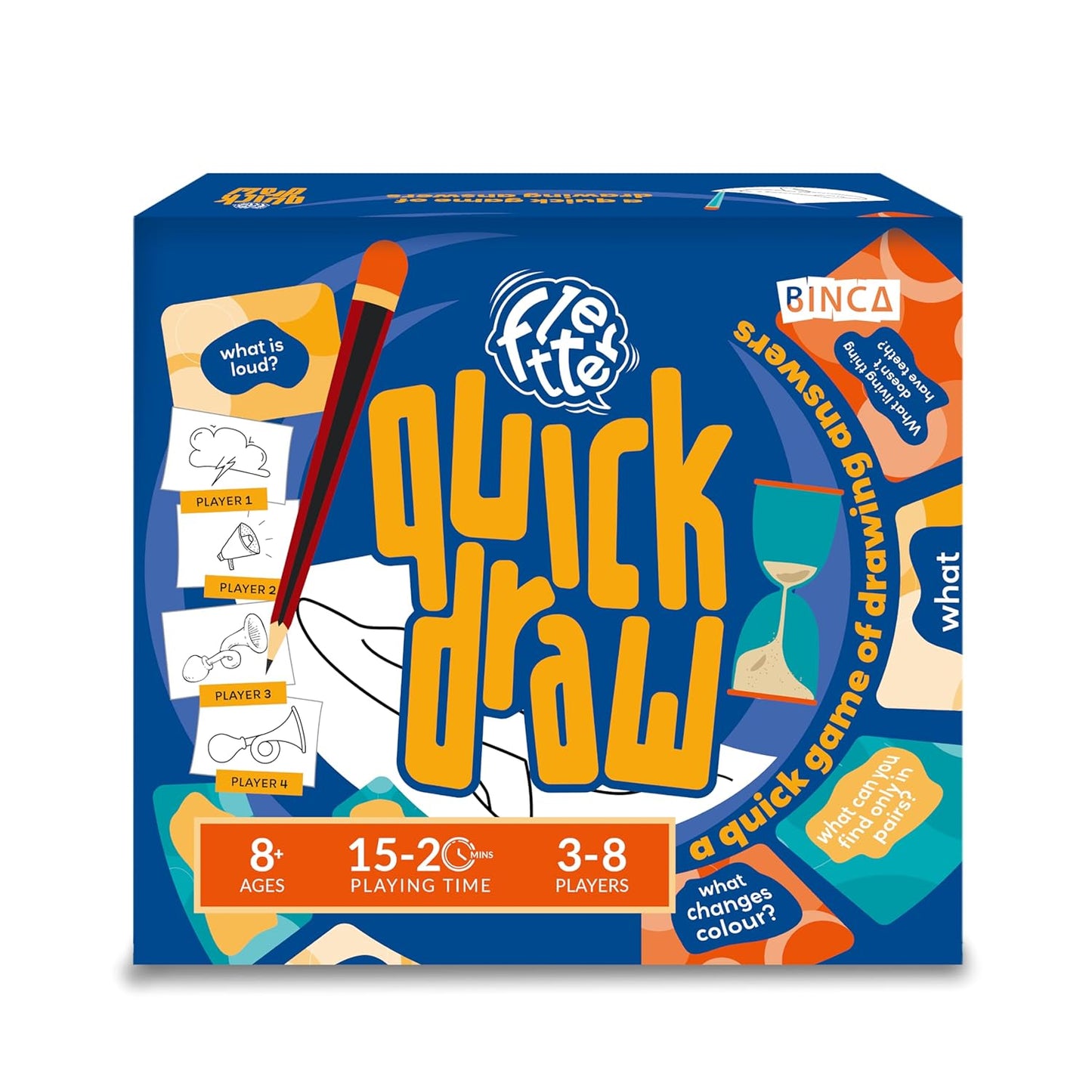 Quick Draw - Hilarious Drawing Party Game for Kids & Adults, Perfect for Family Game Night, Gift for Boys & Girls Ages 8, 9, 10, 11, 12 Years & Up, Fast-paced & Funny Drawing Game (3–8 Players)