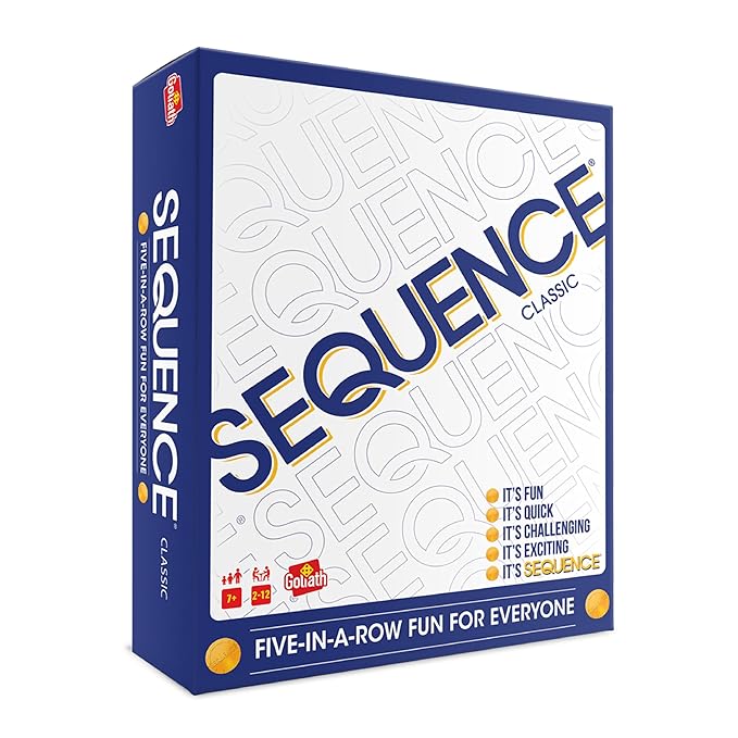 Funskool The Original Sequence, Strategy Game, Card Game, Board Game for Kids, Adults, Families, Educational, 2 to 12 Players, Family Fun, Activity Toy for Childrens, Gift Set for Kid, Ages 7+ Years Visit the Funskool Store