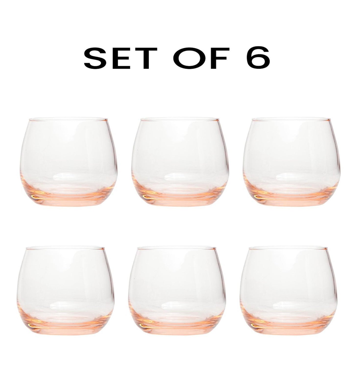 Luminarc  Maine Salmon Pink 320ml Set Of 6