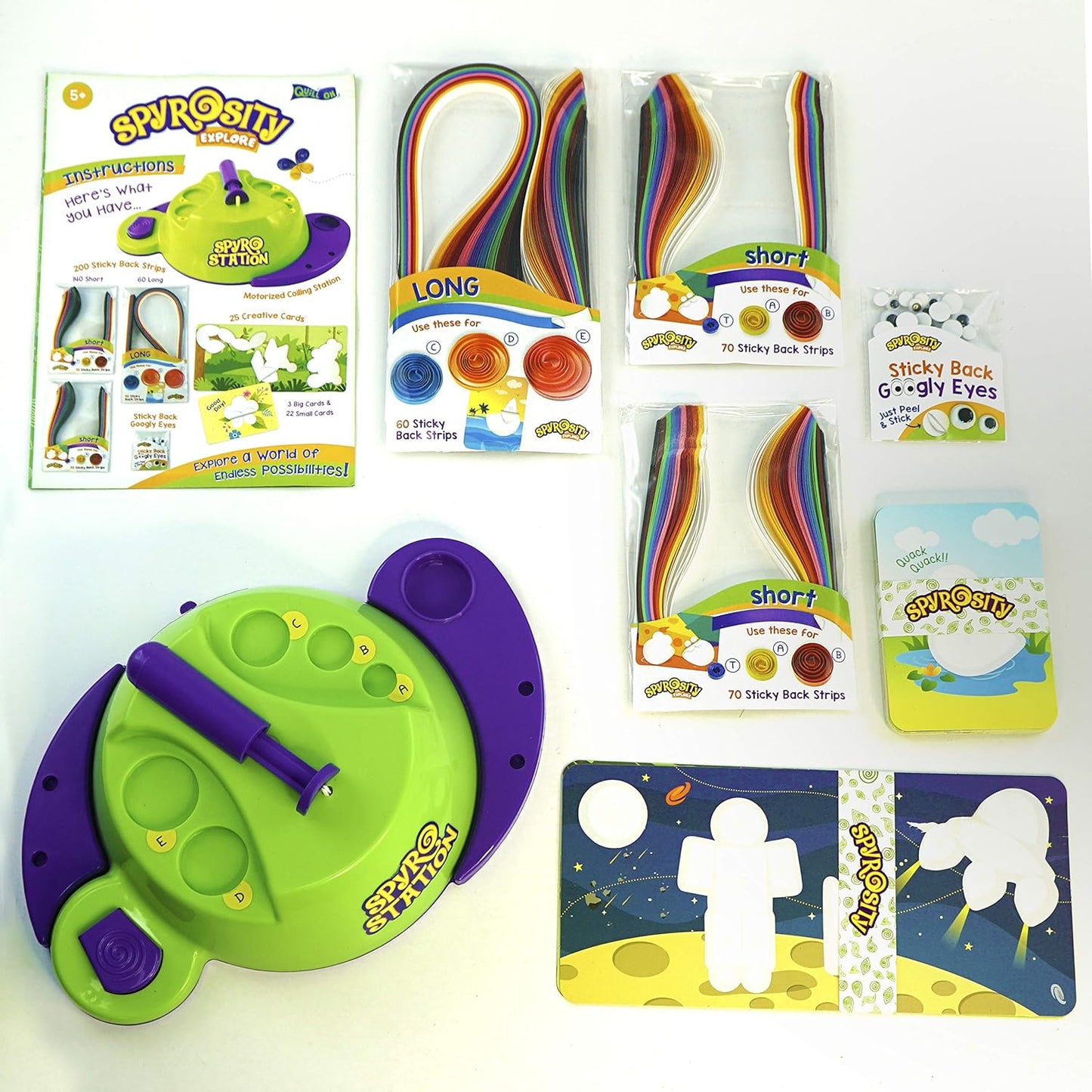 Quill On Spyrosity Explore - Quilling Based Creative Toy And Activity Set - With Patent Pending Motorized Tool - For Boys And Girls Above 5 Years, Multicolor