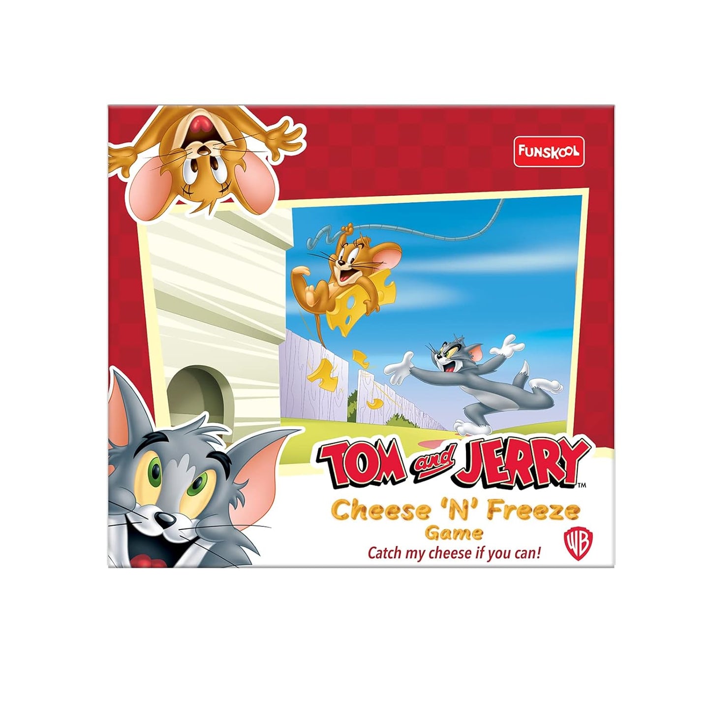 Funskool Games Tom and Jerry Cheese N Freeze Game, Chase Game,for Kids & Family, Multicolor,Pack of 1, Ages 6 Years and Above