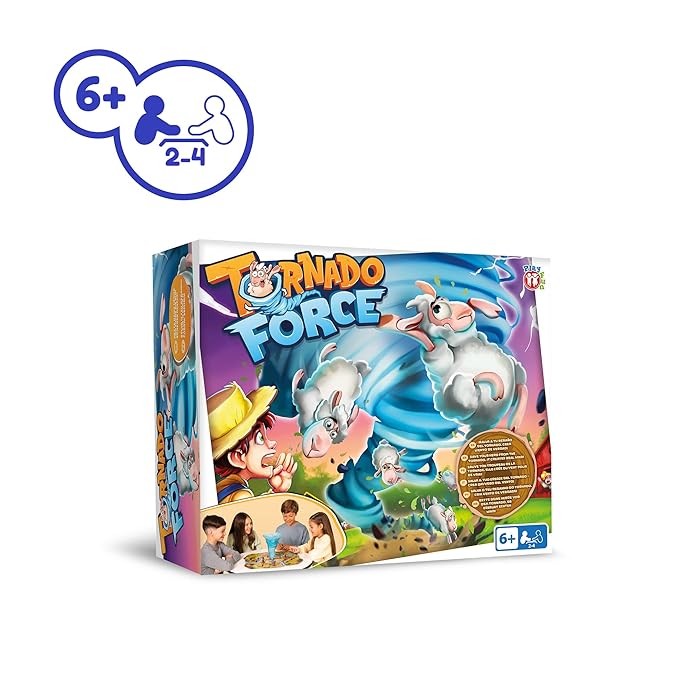 Funskool Games Tornado Force 2-4 Players, Strategic Board Game for Boys and Girls, Family Game, Party Game, Fun Game, Multicolor,Ages : 6 Years +