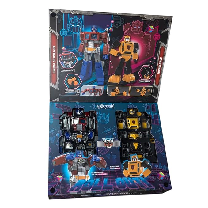 TRANSFORMERS AMK Series W2 Generation One Optimus Prime and Bumblebee Combo Pack Action Figure, Age 15+