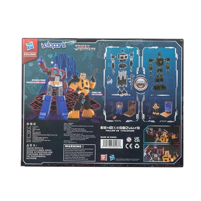 TRANSFORMERS AMK Series W2 Generation One Optimus Prime and Bumblebee Combo Pack Action Figure, Age 15+