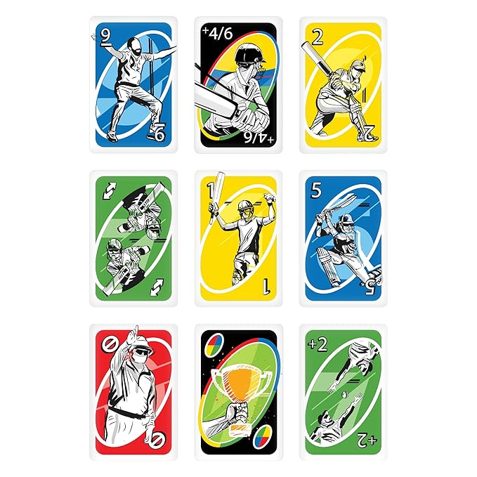 Mattel Uno Cricket Card Game,Kid,
